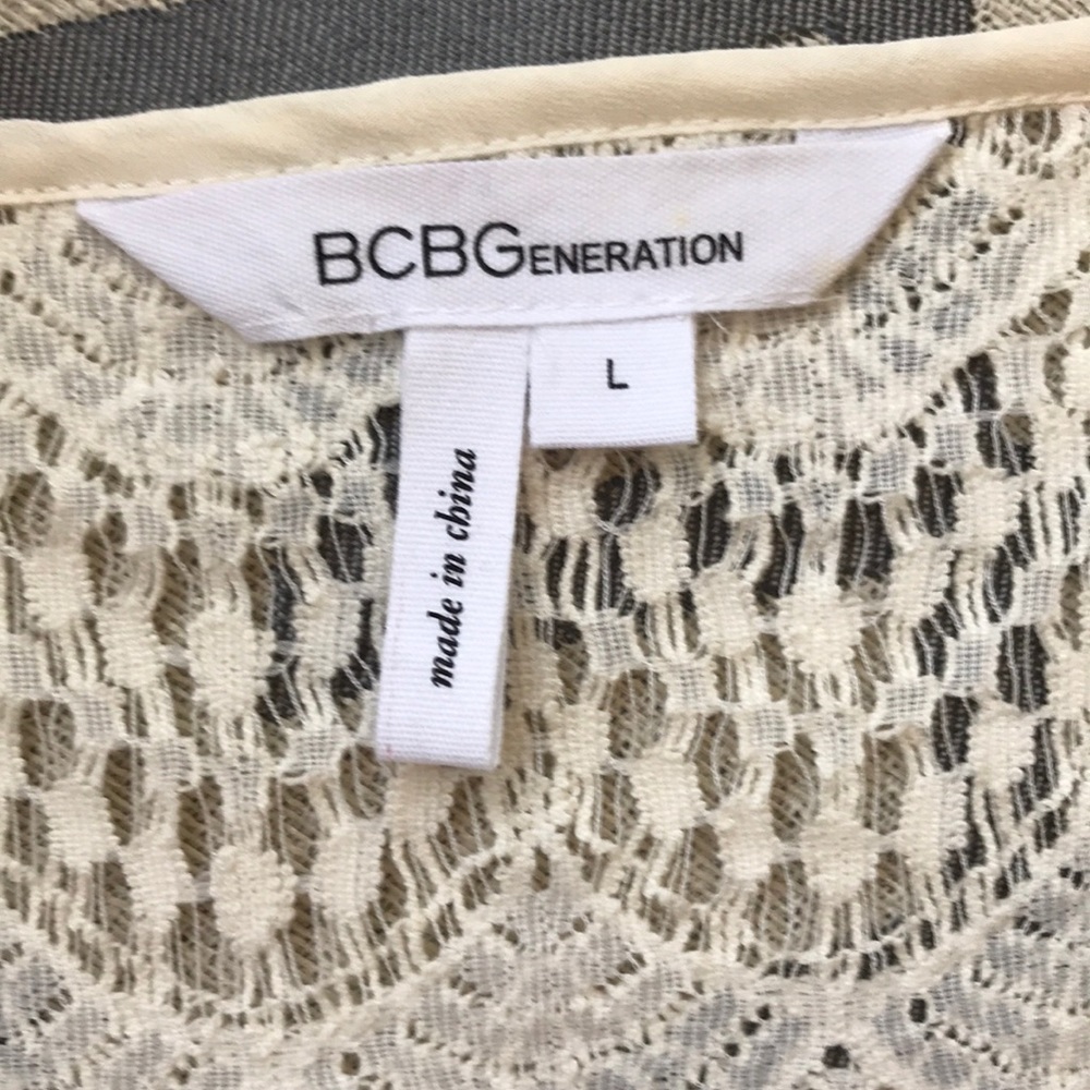 BCBGeneration Sheer Lace Top - Picture 7 of 8